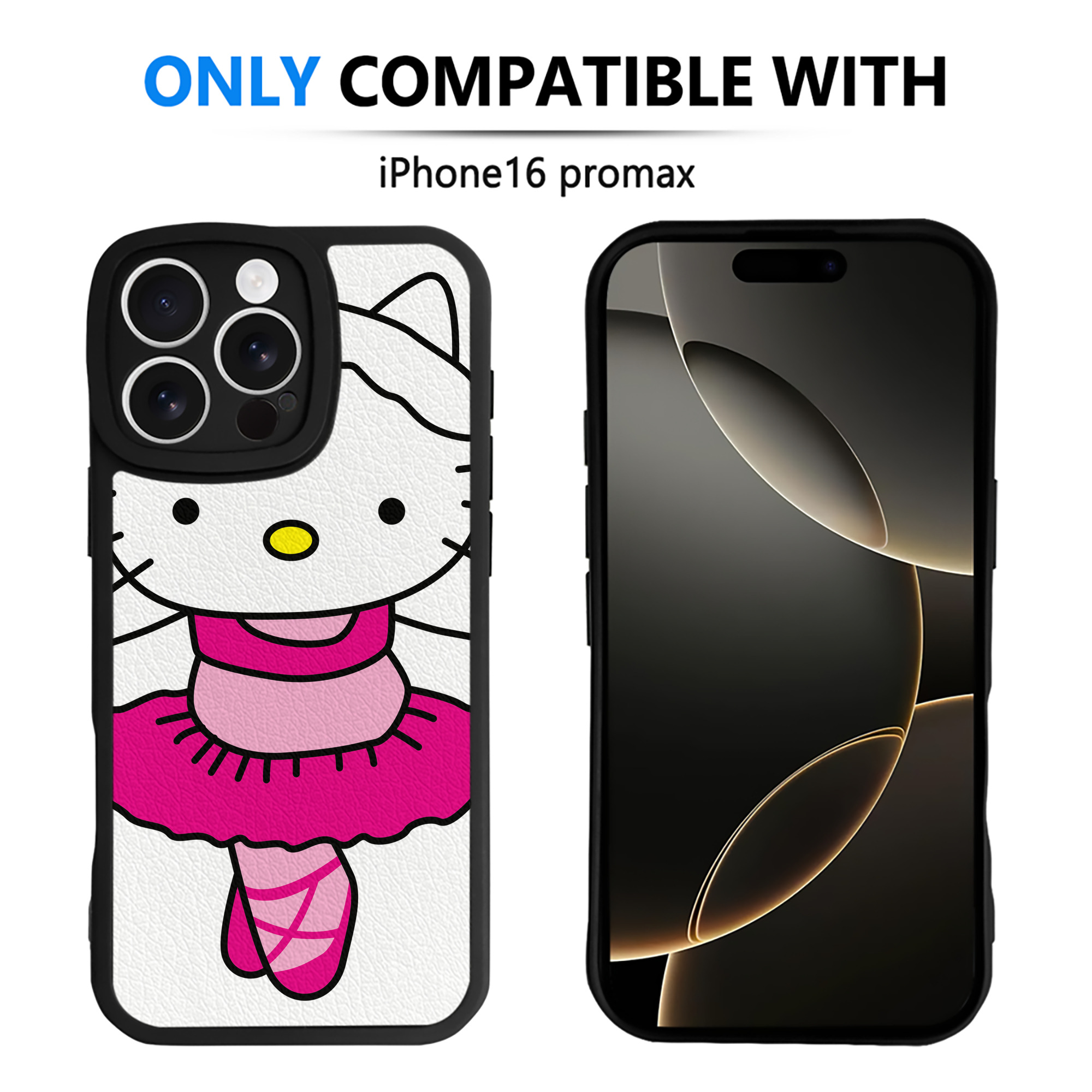 （画像用） Hello Kitty ハローキティ 【iPhone 16シリーズ対応】シリコンスマホケース（レザー調） 材質：シリコン